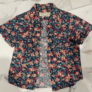 Short sleeve button down shirt size 2